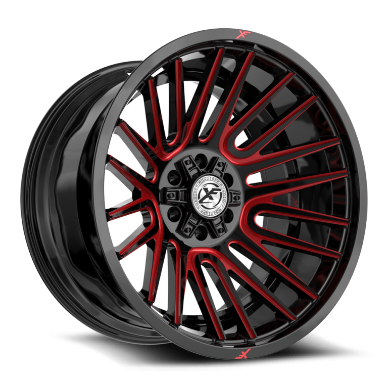 Gloss Black Red Milled
